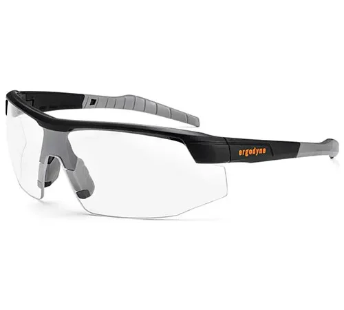 Ergodyne® Skullerz® SKOLL Safety Glasses, Matte Black, Clear Lens, 59000