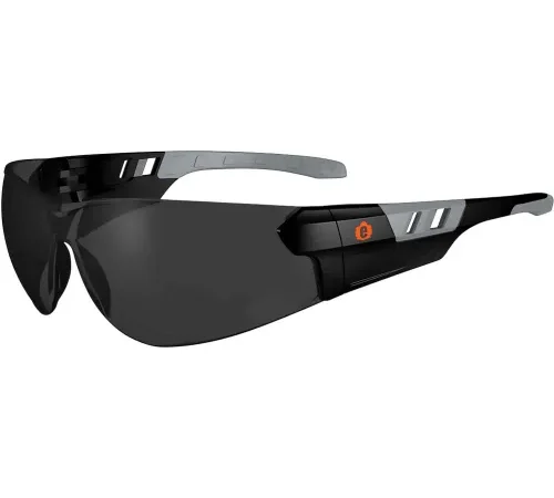 Ergodyne® Skullerz® SAGA Frameless Safety Glasses, Matte Black, Smoke Lens