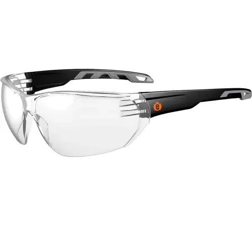 Ergodyne® Skullerz® VALI Frameless Safety Glasses, Matte Black, Anti-Fog Clear Lens