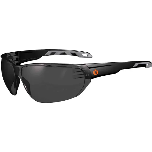 Ergodyne® Skullerz® VALI Frameless Safety Glasses, Matte Black, Anti-Fog Smoke Lens