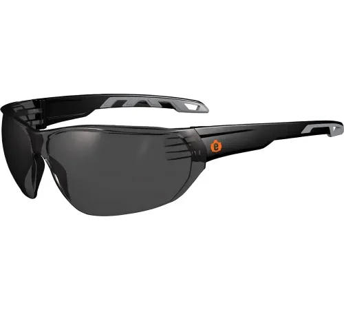 Ergodyne® Skullerz® VALI-AFAS Frameless Safety Glasses, Smoke Lens, Matte Black Frame