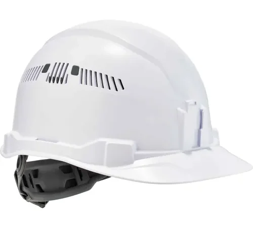 Ergodyne Skullerz® 8972 Hard Hat Cap Style, Ratchet Suspension, Vented, Class C, White