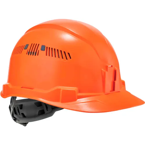 Ergodyne Skullerz® 8972 Hard Hat Cap Style, Ratchet Suspension, Vented, Class C, Orange