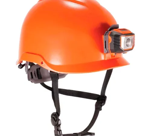 Ergodyne® Skullerz® 8974 Safety Helmet with LED Light, Class E, Orange