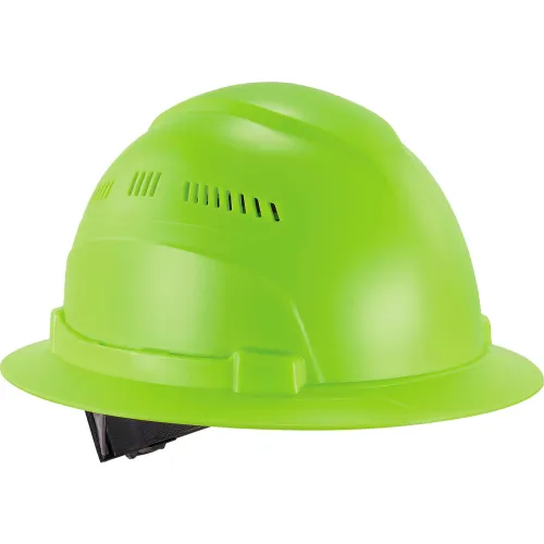 Ergodyne® Skullerz® 8968 Lightweight Full Brim Hard Hat Vented, Class C, Lime