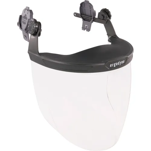 Ergodyne® 8994 Hard Hat Face Shield For Cap-Style & Safety Helmet, Clear