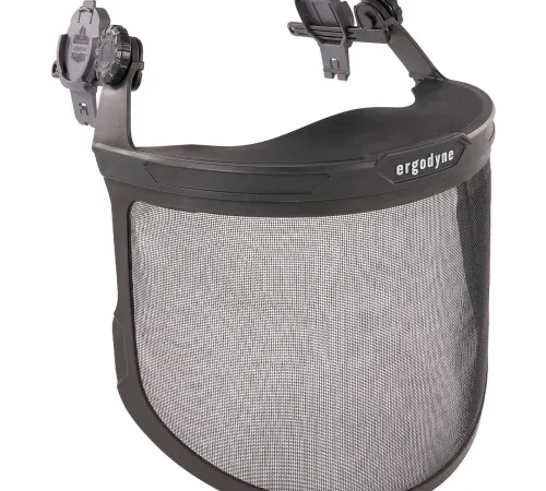 Ergodyne® 8989 Mesh Face Shield For Hard Hat & Safety Helmet, Gray