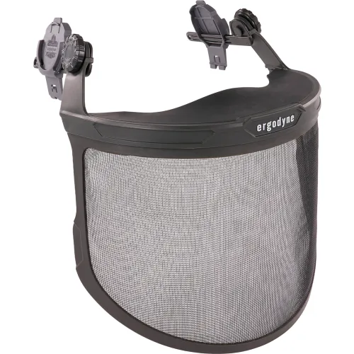 Ergodyne® 8989 Mesh Face Shield For Hard Hat & Safety Helmet, Gray