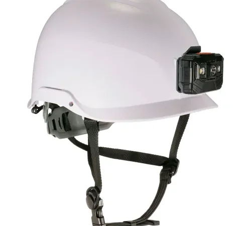Ergodyne® Skullerz® 8976LED Safety Helmet w/ LED Light, Type II, Class E, One Size, White