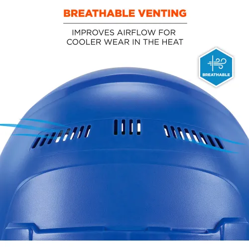 Ergodyne® Skullerz® 8966 Lightweight Cap, Style Hard Hat Vented, Class C, Blue - Image 4