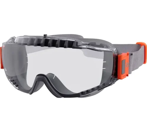 Ergodyne® MODI-NEO OTG Safety Goggles w/ Neoprene Strap, Vented Frame, Clear Lens, Gray Frame
