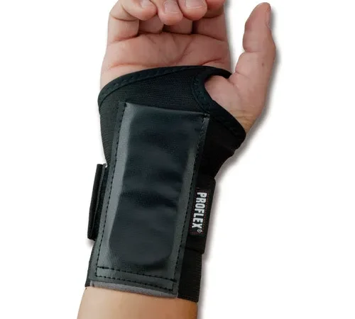 Ergodyne® ProFlex® 4000 Single Strap Wrist Support, Black, Small, Right