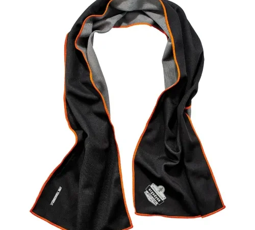 Chill-Its® 6602MF Evaporative Microfiber Cooling Towel, Black