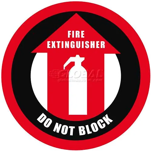 Durastripe 12" Round Sign - Fire Extinguisher Do Not Block