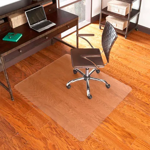 Interion® Office Chair Mat for Hard Floor - 36"W x 48"L - Straight Edge- Ind. Pkg - Image 4