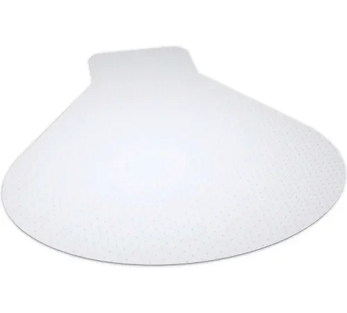 ES Robbins® Workstation Chair Mat for Carpet - Medium Pile - 54" x 60" - Clear - Beveled Edge