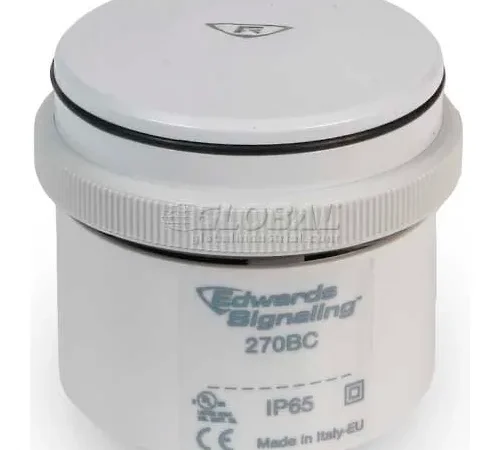 Edwards Signaling 270BC 70 Mm LED Stacklight Base And Top Cover Gray