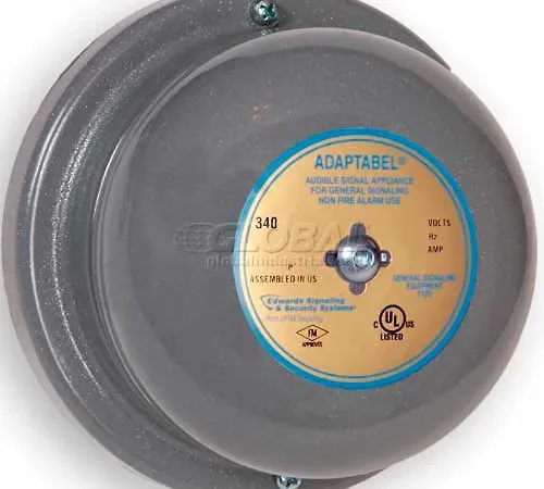 Edwards Signaling 340-4G5 4 Inch Vibrating Bell 24V AC