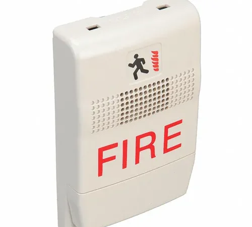 Edwards Signaling, EG1F-C, Genesis Chime/Strobe, Temp, Hi-Lo, White, Marked Fire