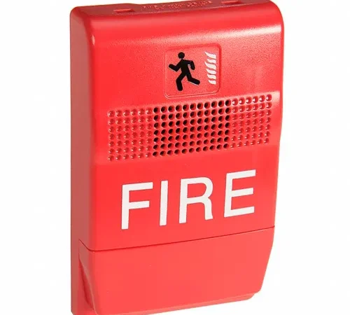Edwards Signaling, EG1ARF, Genesis Temp Horn, Hi-Lo, Red, Marked Fire