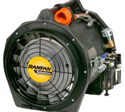 Ramfan 12" Industrial Intrinsically Safe Air Driven Blower, 1 Speed, 2042 CFM