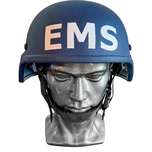 EDI-USA MICH Style EMS/EMT Ballistic Helmet, Level III-A Ballistic Resistance, Navy Blue, XL