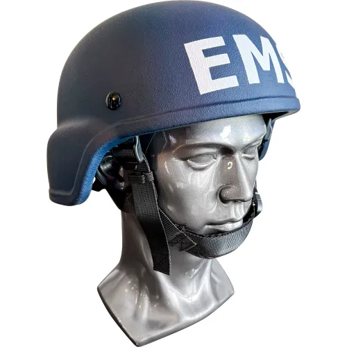 EDI-USA MICH Style EMS/EMT Ballistic Helmet, Level III-A Ballistic Resistance, Navy Blue, XL - Image 2