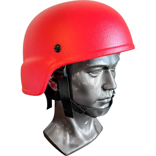 EDI-USA MICH Style Fire Ballistic Helmet, Level III-A Ballistic Resistance, Red, XL - Image 2