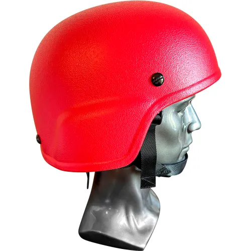 EDI-USA MICH Style Fire Ballistic Helmet, Level III-A Ballistic Resistance, Red, XL - Image 3