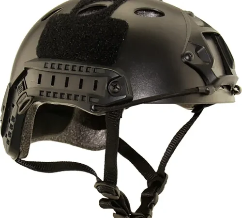 EDI-USA Tactical Non-Ballistic High-Cut Anti-Impact Bump Helmet, Black, Universal