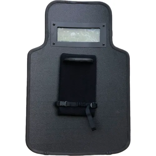 EDI-USA Shooters Cut Ballistic Shield, Level III, 31-1/2"L x 19-1/2"W, Black - Image 2