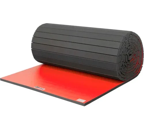 EZ Flex Sport Mats Wrestling Mat 1-5/8" Thick 6' x 36' Single Roll Red