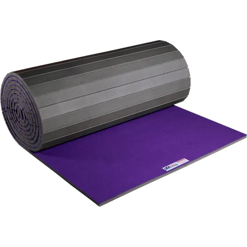 EZ Flex Sport Mats, Antimicrobial Fitness Mat, 1-3/8" Thick, 6' x 42' , Purple