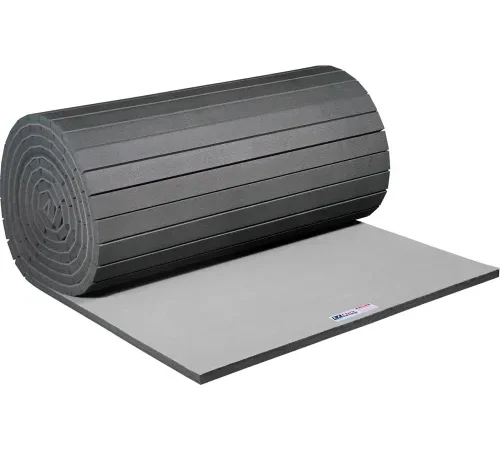 EZ Flex Sport Mats, Antimicrobial Fitness Mat, 2" Thick, 6' x 1' to 42' Custom Cut, Light Gray