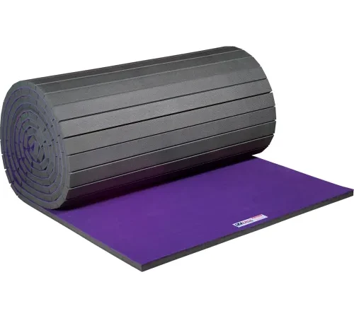 EZ Flex Sport Mats, Antimicrobial Fitness Mat, 2" Thick, 6' x 42' , Purple