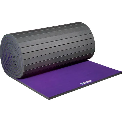 EZ Flex Sport Mats, Antimicrobial Fitness Mat, 2" Thick, 6' x 42' , Purple