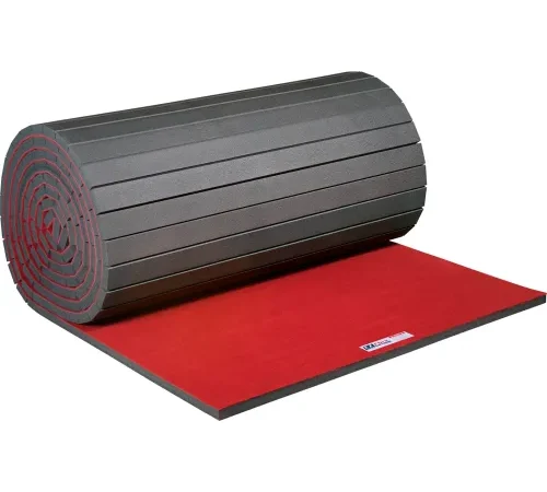 EZ Flex Sport Mats, Antimicrobial Fitness Mat, 2" Thick, 6' x 42' , Red