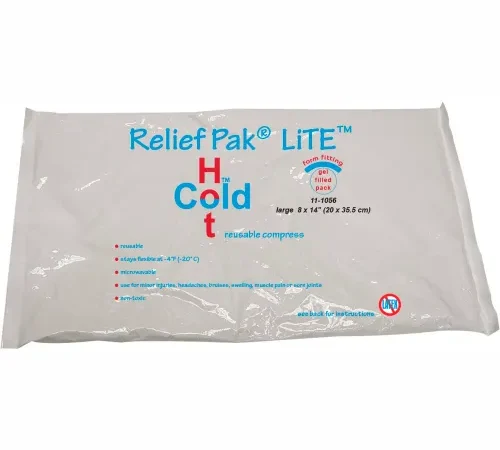Relief Pak® LiTE™ Reusable Hot/Cold Pack, 8" x 14", Case of 12