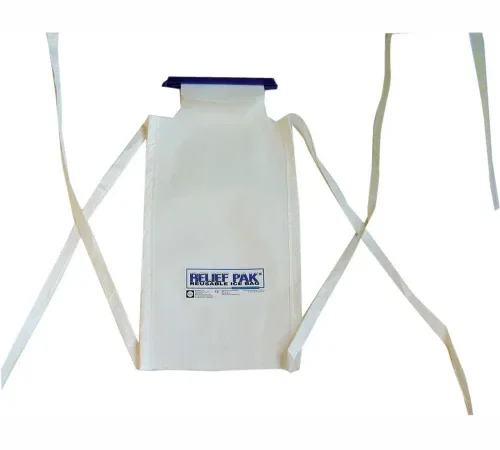 Relief Pak® Large Insulated Ice Bag with Tie Strings, 7" x 13"