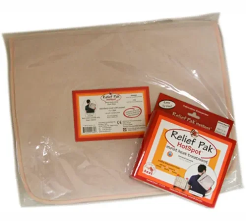 Relief Pak® HotSpot Moist Heat Pack and Cover Set, Standard Pack with Foam-Filled Cover