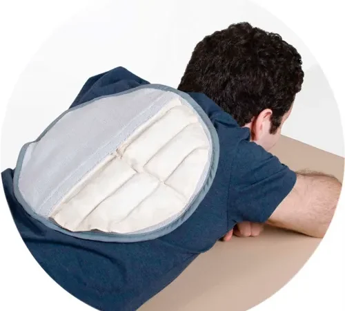 Relief Pak® HotSpot Moist Heat Pack and Cover Set, Circular Pack with Foam-Filled Cover, 12/PK