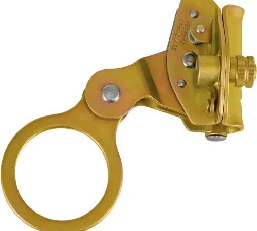 FallTech® 7479 Hinged, Self-Tracking Rope Grab, For 5/8" Rope, with Secondary Safety Latch