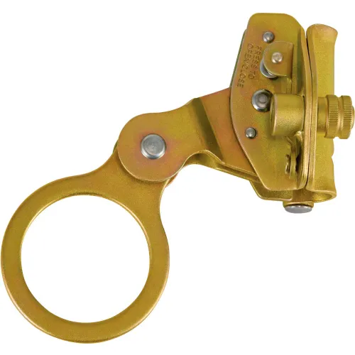 FallTech® 7479 Hinged, Self-Tracking Rope Grab, For 5/8" Rope, with Secondary Safety Latch