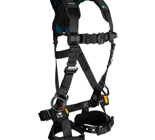 FallTech FT-One Fit Non-Belted Full Body Harness, Standard, 3 D-Ring, Tongue Buckle Legs, Medium