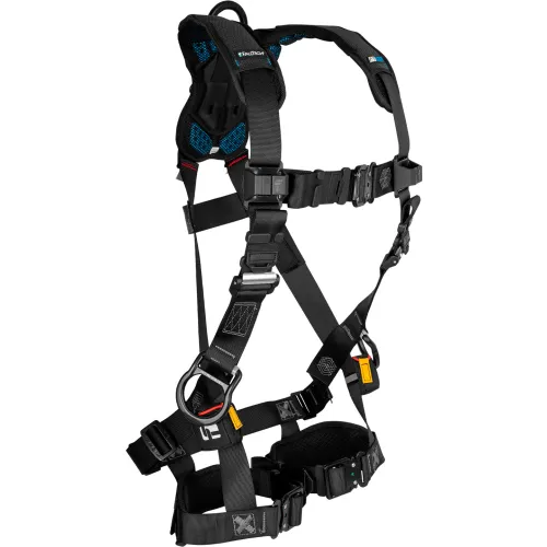 FallTech FT-One Fit Non-Belted Full Body Harness, Standard, 3 D-Ring, Quick-Connect Legs, Large