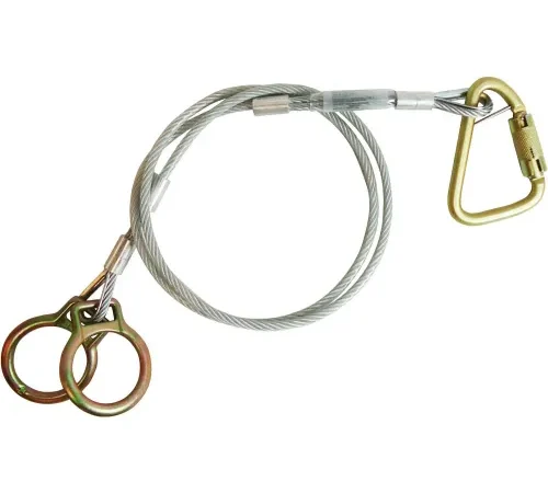 FallTech® 84202D 6' Carabiner Sling Anchor, 2 O-rings and Carabiner, 1/4" Galvanized Cable