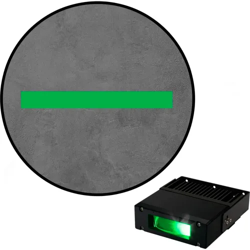 Visual Workplace® Virtual LED Projector, Single Dock Line XL, IP65, 50W, Green