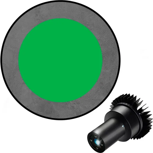 Visual Workplace® Virtual LED Projector, Safety Symbol EX, Circle, 25W, Green