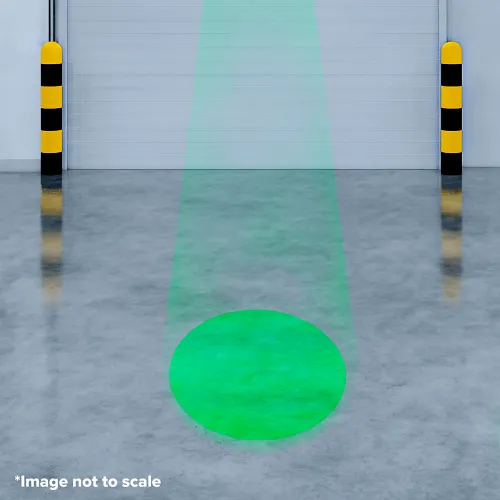 Visual Workplace® Virtual LED Projector, Safety Symbol EX, Circle, 25W, Green - Image 2