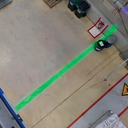 Visual Workplace® Virtual LED Projector, Crane Safety Light Single Line XP, 98W, , Green - Image 2